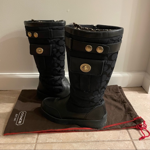 Coach | Shoes | Coach Black Kayla Boots 